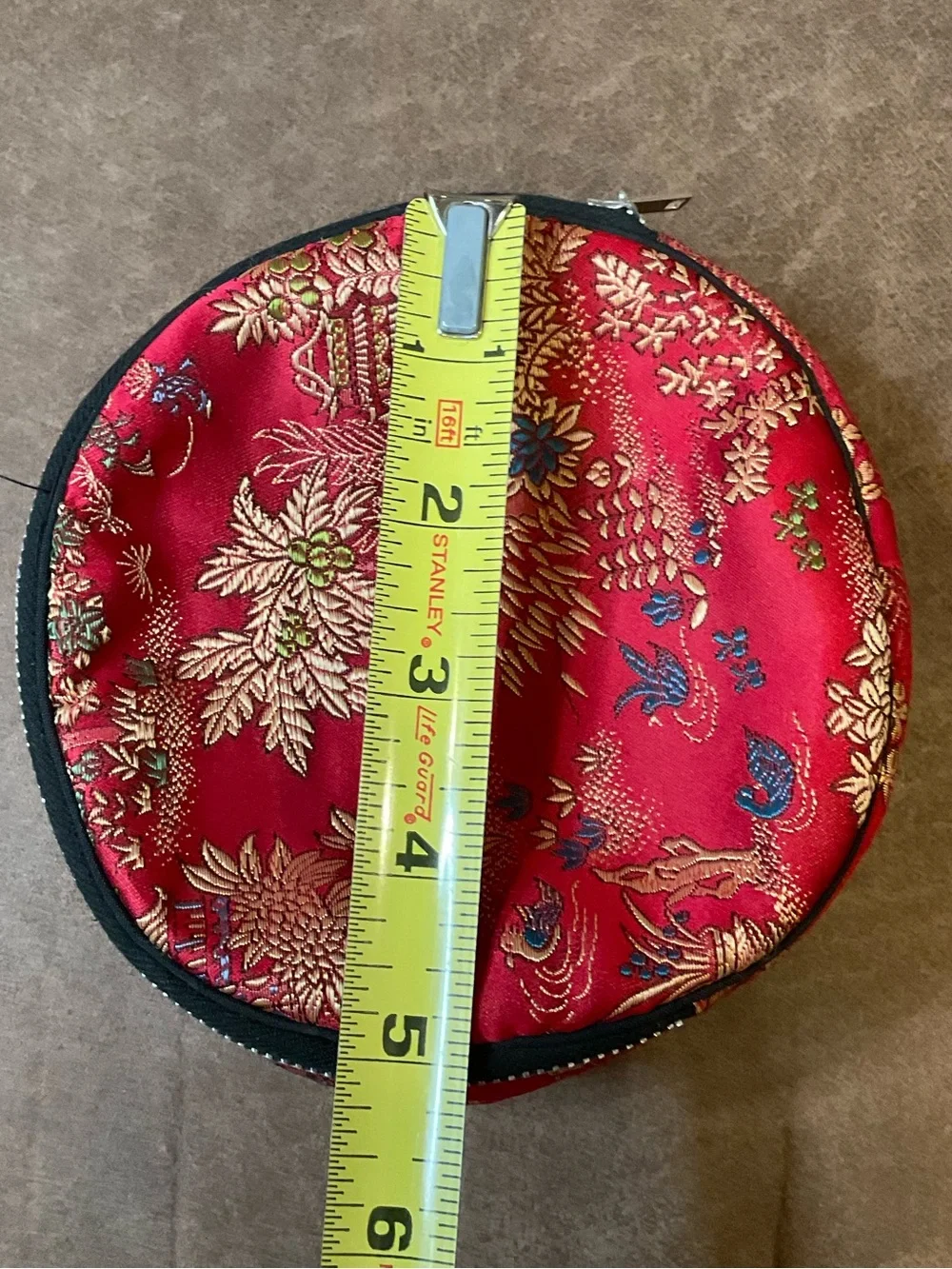 Oriental Red Silk Jewelry Pouches